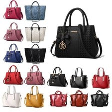 Mujeres Dama Cuero Bolsos de Mano Hombro Mensajero Cartera Bolso Bandolera Bolsos Cartera