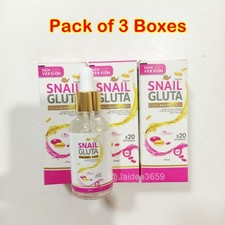 Suero facial 3 botellas Snail Gold colágeno elastina relleno cuidado de la piel 40 ml