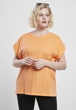 Camisa Urban Classics Mujer Damas Camiseta Hombro Extendido Papaya