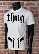 Camiseta Gángster Elegante Moda Para Hombre Vibrante Estilo Informal Cuello Redondo Elegante
