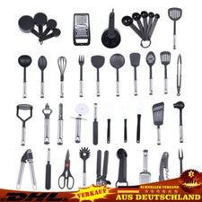 Juego de utensilios de cocina de 40 piezas utensilios de cocina de acero inoxidable utensilios de cocina ayudantes de co