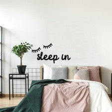 Decoración de pared para dormitorio, arte de pared de metal para dormir, decoración del hogar de la habitación de los ni