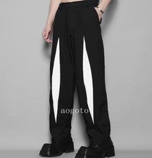 Para hombres Otoño Moda Informal Suelto Color A Juego Traje Pantalones Juvenil Fiesta Pantalón