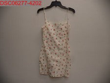 Mini vestido sin solero cami de lino con estampado de frambuesa de Asos Design para mujer, talla 4/UK8 1973061
