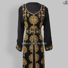 Vestido de Dama de honor D04 Elegante Farasha Étnico Abaya Marroquí Kaftan