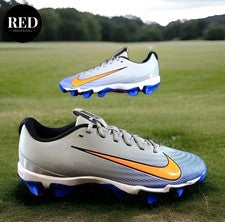 Botines de fútbol Nike Vapor Shark 3 gris azul naranja FB3304-001 - para hombre talla 12