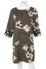 Vestido ONLY vestido recto estampado de flores D 34 verde oliva NUEVO