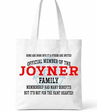Bolso de Mano Joyner Family Clan Shopper Regalo Personalizado Reunión