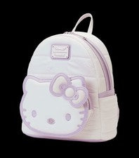 Mini mochila Loungefly Sanrio Hello Kitty acolchada textura exclusiva