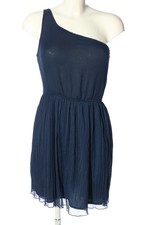 Zara Trafaluc Vestido Un Hombro Mujer Festivo Azul Talla 38 Casual Elegante