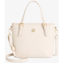 GIANI BERNINI Guijarro Tulipán Mujer Mini Bolso Bandolera en Vainilla Off-Whit