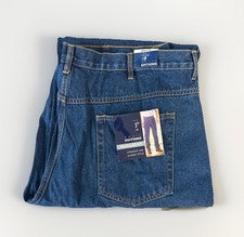 Pantalones de mezclilla para hombre Basic Editions calce regular pierna recta 48 X 30 estilo clásico