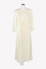 Vestido mujer Patrizia Pepe talla 36 (IT 42) crema NUEVO vestido recto vestido camisero