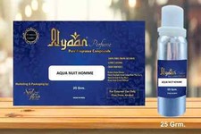 Alyaan AQUA NUIT HOMME Perfume Concentrado Aceite Fragancia Duradero Natural Attar