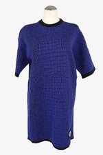 Love Moschino Damen Kleid Gr. 34 (IT 38) Blau NEU Jerseykleid Minikleid