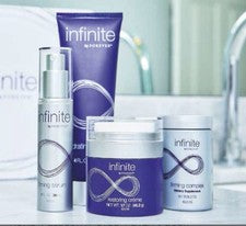 Infinite by Forever Anti-Aging Cuidado de la Piel Suero+Limpiador+Crema+Cápsulas de Colágeno
