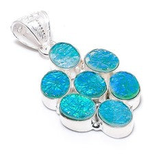 Colgante de joyería de plata esterlina 925 hecho a mano de piedra preciosa de...