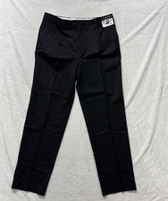 Pantalones de vestir Joseph Feiss dorados para hombre 38x35 negros calce clásico de lana nuevos