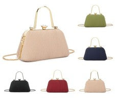 Bolso sin asas de satén para mujer Boda Novia Noche Bandolera Moda Bolso de mano Cartera