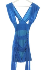 PrettyLittleThing Sommerkleid Cut-Out Kleid Damen Blau Größe 36 Neu