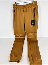 Pantalones deportivos de diseñador B Rey para hombre medianos dorados nuevos con etiquetas