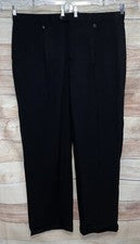 Pantalones Bruno Conte para Hombre Talla 46 Negro Estilo WS829 NUEVO CON ETIQUETAS LBB76