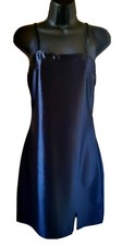 Vestido sin tirantes negro con correa de espagueti It's para mujer talla mediana (nuevo)