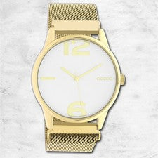 Oozoo Reloj De Pulsera Para Dama Timepieces Analógico De Metal Dorado UOC10867