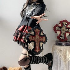 Lindo Bolso Bandolera Para Mujer Crucifijo Itabag Estilo Retro Lolita Bolso de Hombro