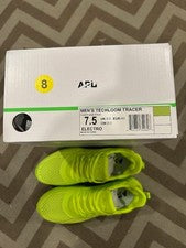 Zapatilla deportiva APL Techloom Tracer electro amarilla tejida con cordones para hombre talla 7,5