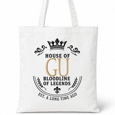 Bolso de Mano Nombre Familiar House Of GU Regalo de Cumpleaños