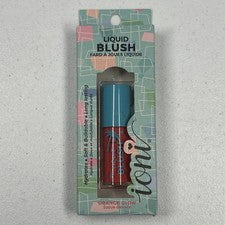 Rubor líquido Ioni Cali Beauty The Pier naranja brillo 0,17 oz edificable nuevo en caja
