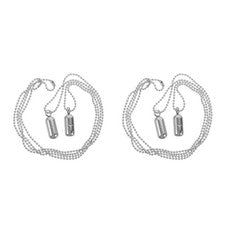 Collar de metal para mujer 4 piezas, collar botella de perfume pequeño con rellenable