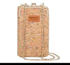 Bolso Bandolera Cartera Mujer Baellerry Madera Grano Beso Bloqueo Estilo Coreano