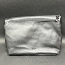 Bolso Bandolera Mensajero Coach Graham Plegable Cuero Liso Negro F50712 Nuevo con Etiquetas
