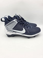 Botines de fútbol Nike Force Savage Pro 3 DA5453-400 azul marino blanco para hombre talla 13 NUEVO