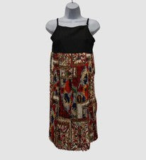 Vestido plisado sin mangas con diseño único negro talla S $129 Gracia para mujer