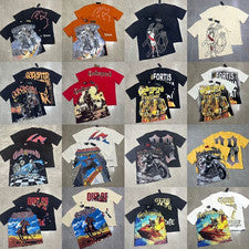 NUEVA Camiseta Para Hombres Godspeed Manga Corta Estilo Street Rock Algodón Puro 16 Estilos
