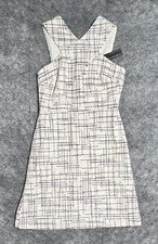Vestido Banana Republic Para Mujer 8 Tweed Multi Funda Carrera Oficina Forrado Nuevo con Etiquetas