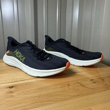Zapatos para correr HOKA Solimar para hombre talla 12 negro árbol trufa naranja 1123074-BTRF