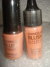 LOTE DE 2 cosméticos aerógrafo Luminess Soft Rose Blush 0,25 oz / 7,5 ml nuevo sellado