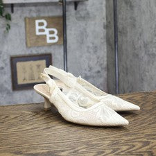 A New Day Milan Tacones con Cordones con Detalle de Nudo 93708032 Crema Blanco 8.5M