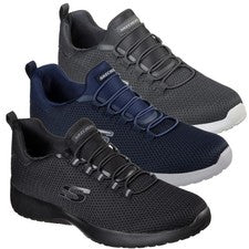 Zapatillas deportivas de espuma viscoelástica cómodas sin cordones Skechers Dynamight para hombre tallas 7 a 13