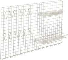 Deco Set Metaltex - Rejilla Blanca Organización artículos para colgar el hogar