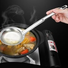 Cuchara de espuma 304 grados acero inoxidable 26 cm 27 cm 33 cm o 39 cm opciones de longitud