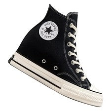 Zapatillas informales Converse Chuck 70 Wedge Hi para mujer negras nuevas