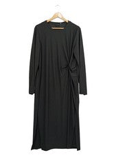 Vestido casual PIECES T. 38 negro manga larga fruncido
