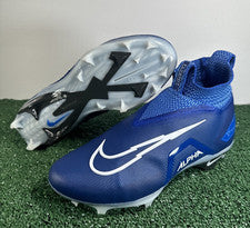 Botines de fútbol Nike Alpha Menace Elite 3 para hombre talla 9 azul real blanco CT6648-414