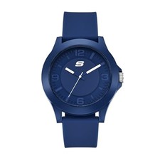 Reloj de silicona azul analógico Skechers Rosencrans para hombre SR5256