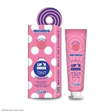 Rude Beauty Mentos Tinte de Labios y Mejillas Color Acabado Radiante en Arena Rosa Nuevo en Caja Difícil de Encontrar